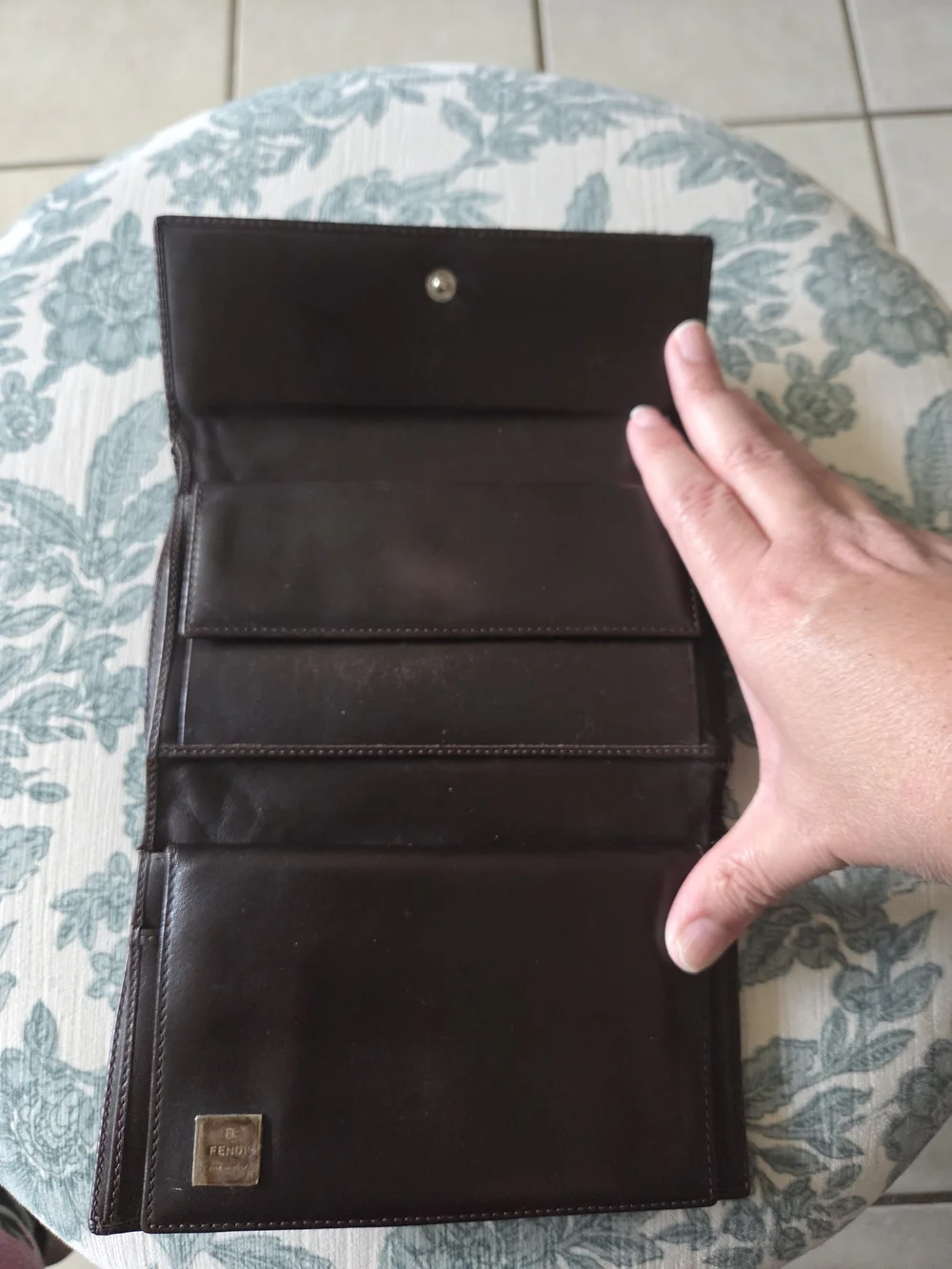 ❣️Vintage Fendi Zucca Canvas Trifold Continental Wallet❣️